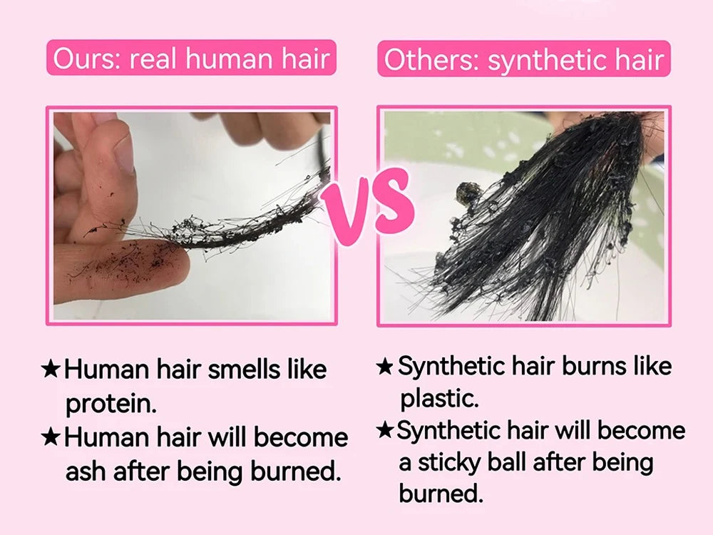 Kinky Straight Ponytail Human Hair Extension 100% Real Human Hair Wrap Around Drawstring In Ponytail Natural Black #1B For Women