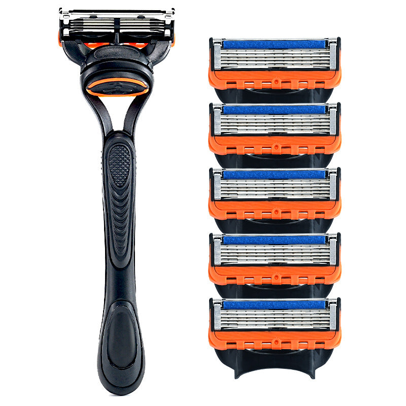 5-Layer Blade Manual Razor Men's Universal Cutter Head, Leg Hair, Armpit Hair Removal, Travel suit Portable Shaving Knife