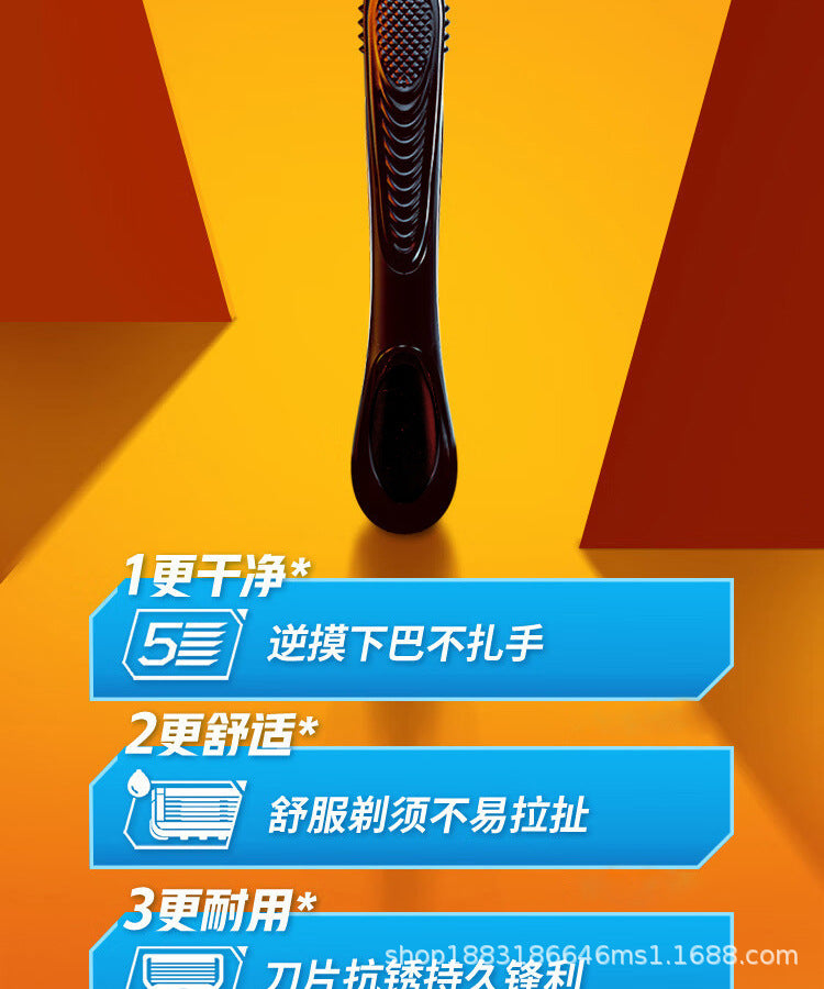 5-Layer Blade Manual Razor Men's Universal Cutter Head, Leg Hair, Armpit Hair Removal, Travel suit Portable Shaving Knife
