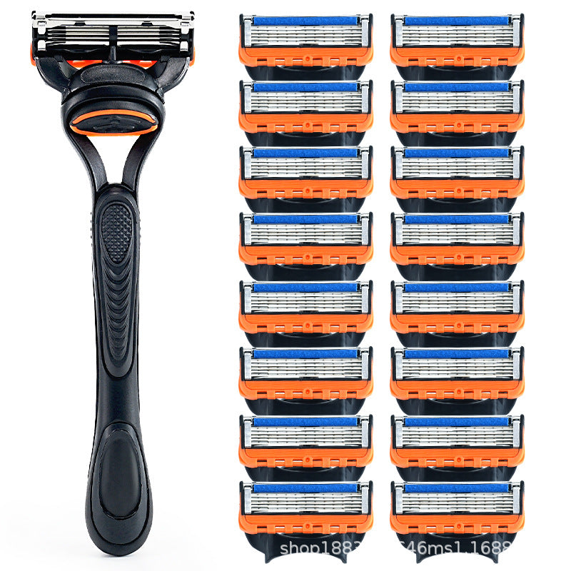 5-Layer Blade Manual Razor Men's Universal Cutter Head, Leg Hair, Armpit Hair Removal, Travel suit Portable Shaving Knife