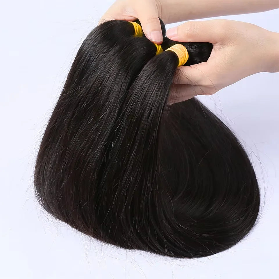 Queenlike 30 Inch Human Hair Bundles Brazilian Raw Hair Weave 1/3/4 Bundles Human Hair 26 28 30 Inch Straight Hair Extensions