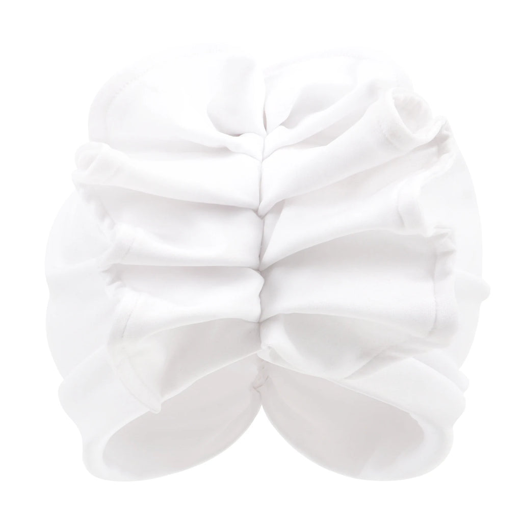 Ruffled Turban Cap for Women