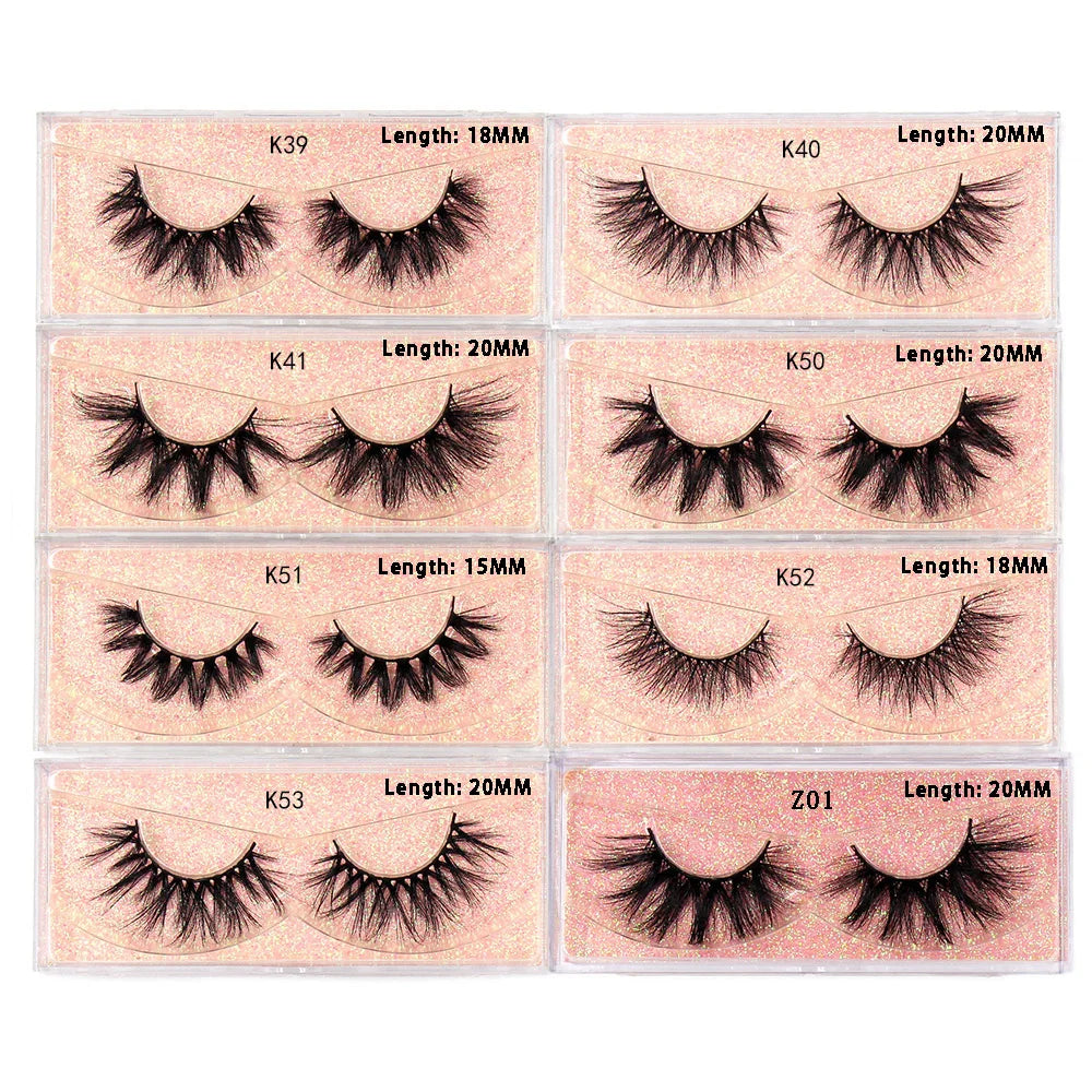 LEHUAMAO Eyelashes 3D Mink Lashes natural mink lashes for daily wear soft lashes Eyelash extension real Eyelash for makeup D103