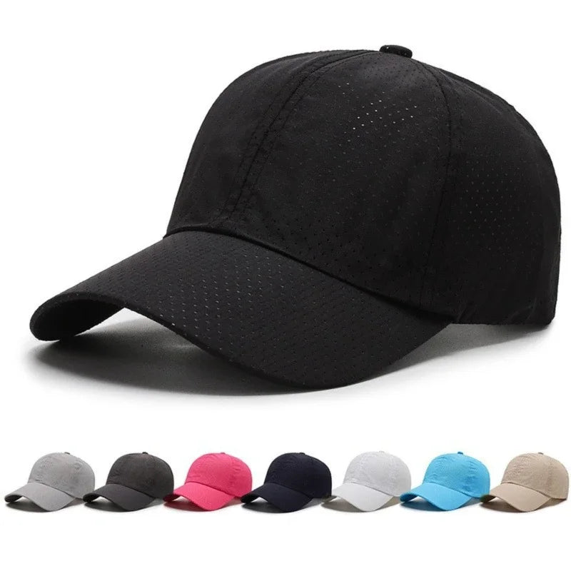 Spring Summer Solid Color Hats for Men Mesh Cap Baseball Cap Women Autumn Sunscreen Hat Mesh Breathable Peaked Cap