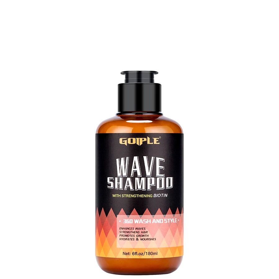 Wave Shampoo for Black Men Wave Cream Hydration Enhance Waves Grease Hair Butter Easy Wash 360 Wave Training Wave Pomade Set