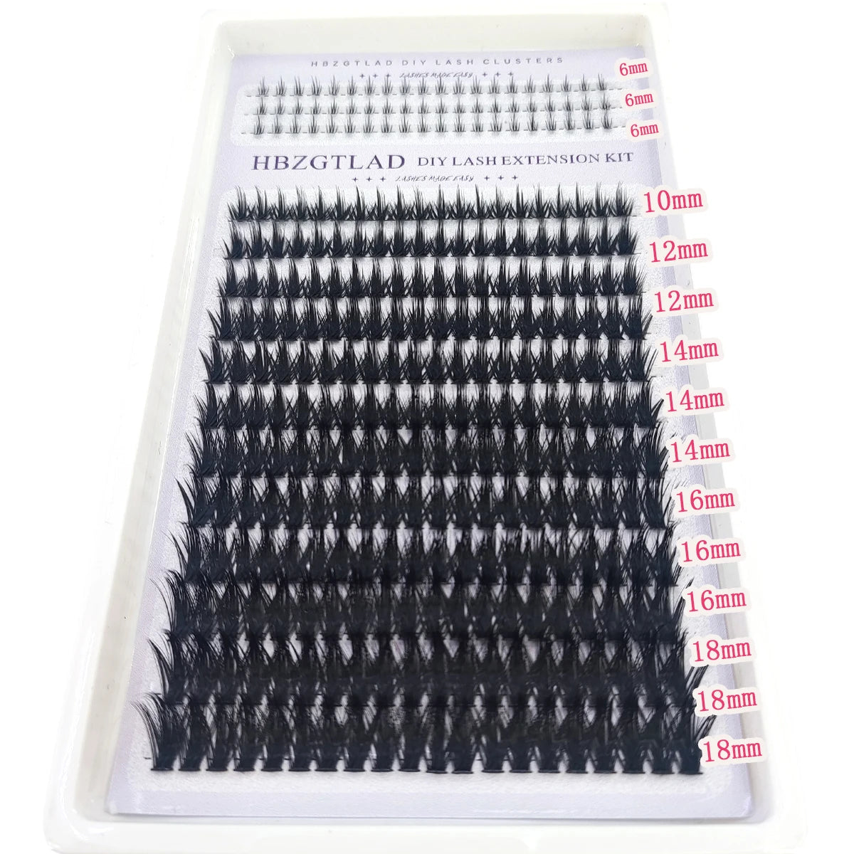 HBZGTLAD Spike eyelash clusters Wispy Cluster eyelash extensions mink strips lower eyelashes fairy hair combinations eyelash clu