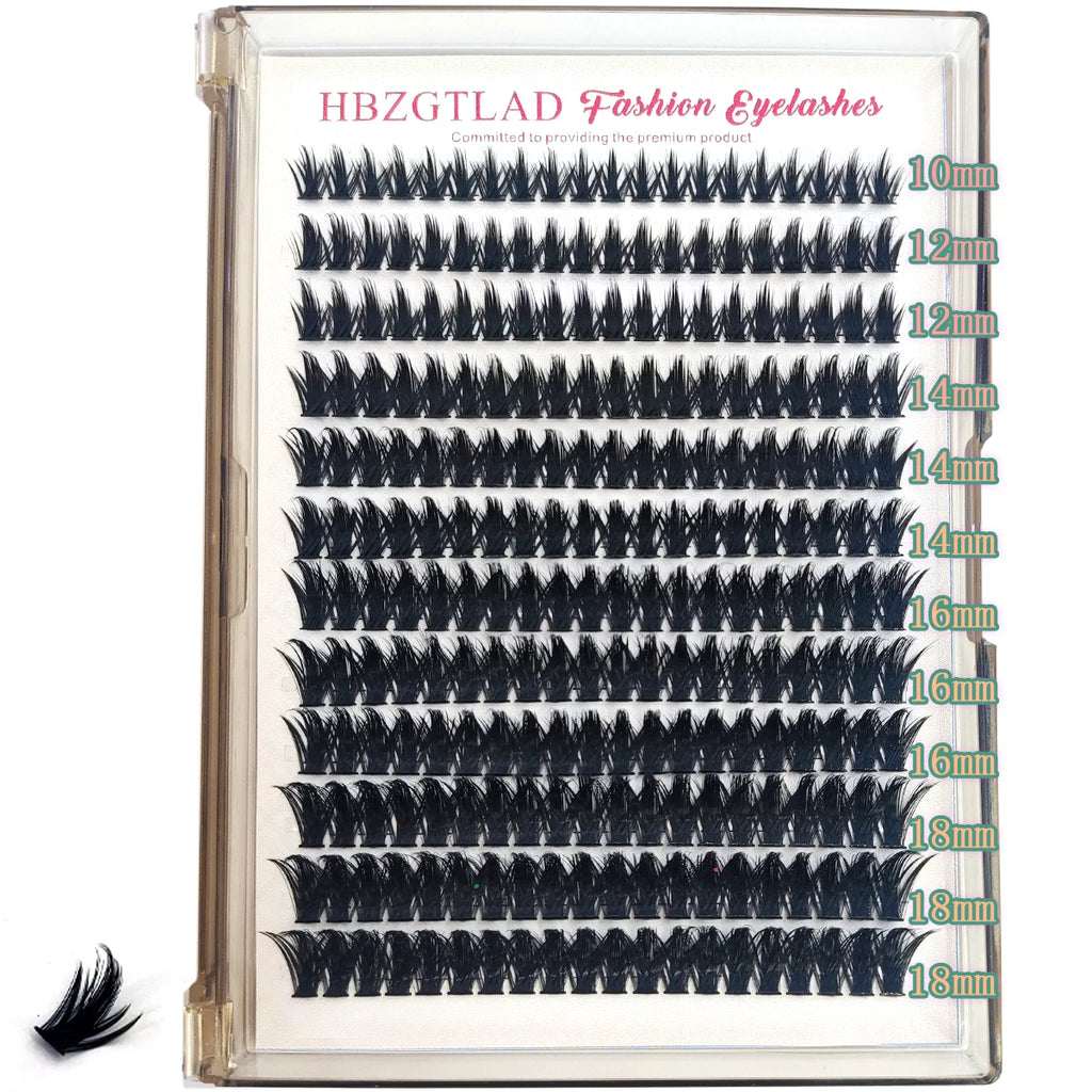 HBZGTLAD Spike eyelash clusters Wispy Cluster eyelash extensions mink strips lower eyelashes fairy hair combinations eyelash clu