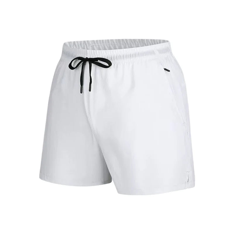 New Mens Sports Casual Sweatpants Summer Shorts Pockets Basic Solid Color Lightweight Pants Jogging Beach Shorts Streetwear Men
