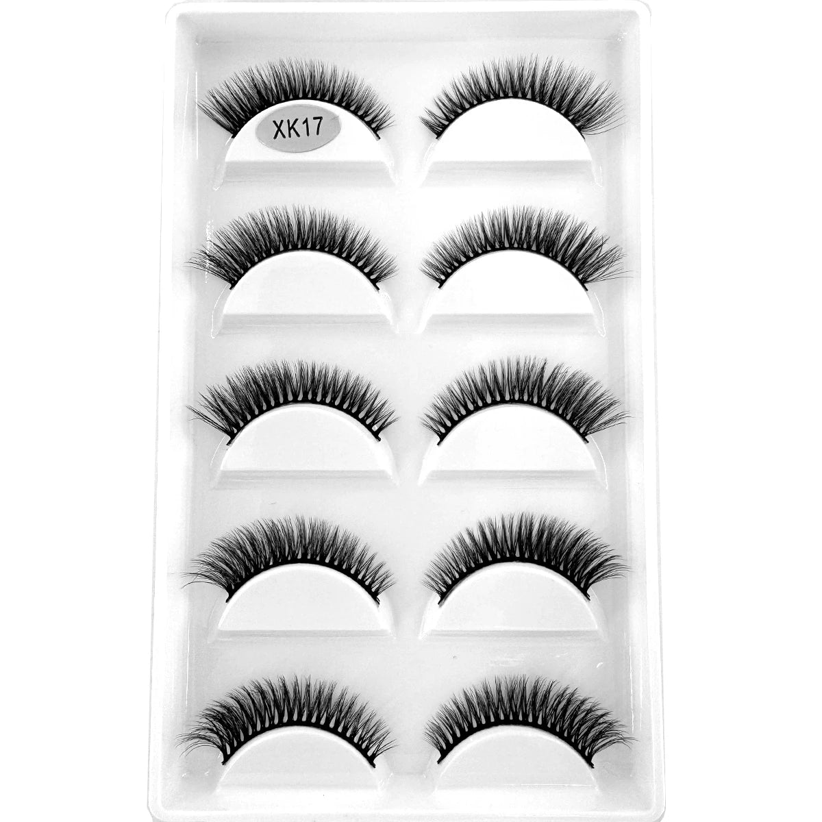 5 Pairs Natural Long False Eyelash Fake Lashes Long Makeup 3d Mink Lashes Extension Eyelash Reusable Mink Eyelashes for Beauty