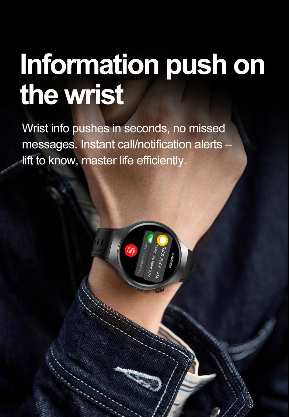 New Smart Watch Men Full Touch Screen Compass Bluetooth Call Flashlight Sports Activity Fitness Heart Rate Waterproof Smartwatch