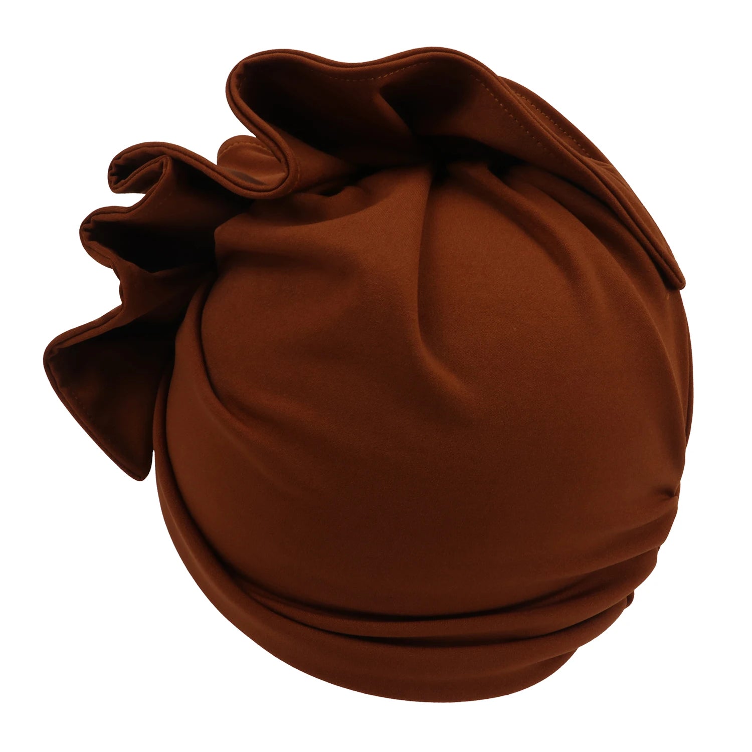 Ruffled Turban Cap for Women