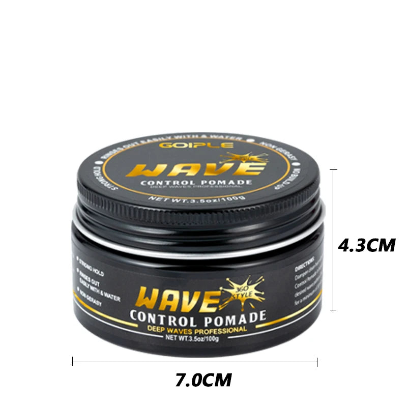 Wave Shampoo for Black Men Wave Cream Hydration Enhance Waves Grease Hair Butter Easy Wash 360 Wave Training Wave Pomade Set