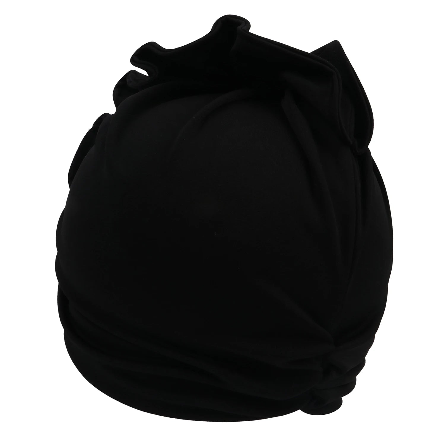 Ruffled Turban Cap for Women