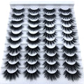 20 pairs 3D Mink Lashes Natural False Eyelashes Dramatic Volume Fake Lashes Makeup Eyelash Extension Silk Eyelashes