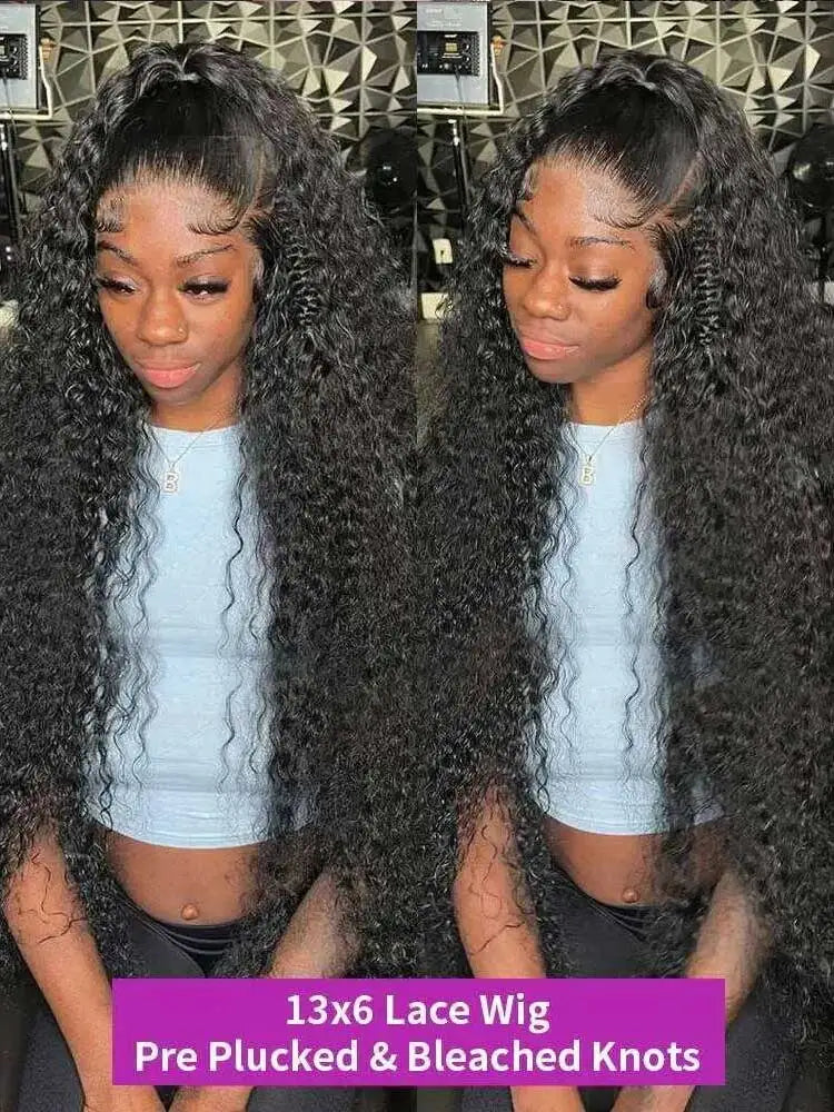 250% Density 13x6 Hd Transparent Jerry Curly Lace Front Wig Brazilian Lace Frontal Wig 13x4 Pre Plucked Lace Human Hair Wigs