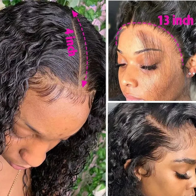 13x4 Lace Frontal Bob Wig 200% Density Virgin Human Hair Wig