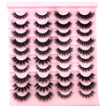 New 20 pairs natural Thick false eyelashes long makeup 6d mink eyelashes eyelash extension mink eyelashes for beauty