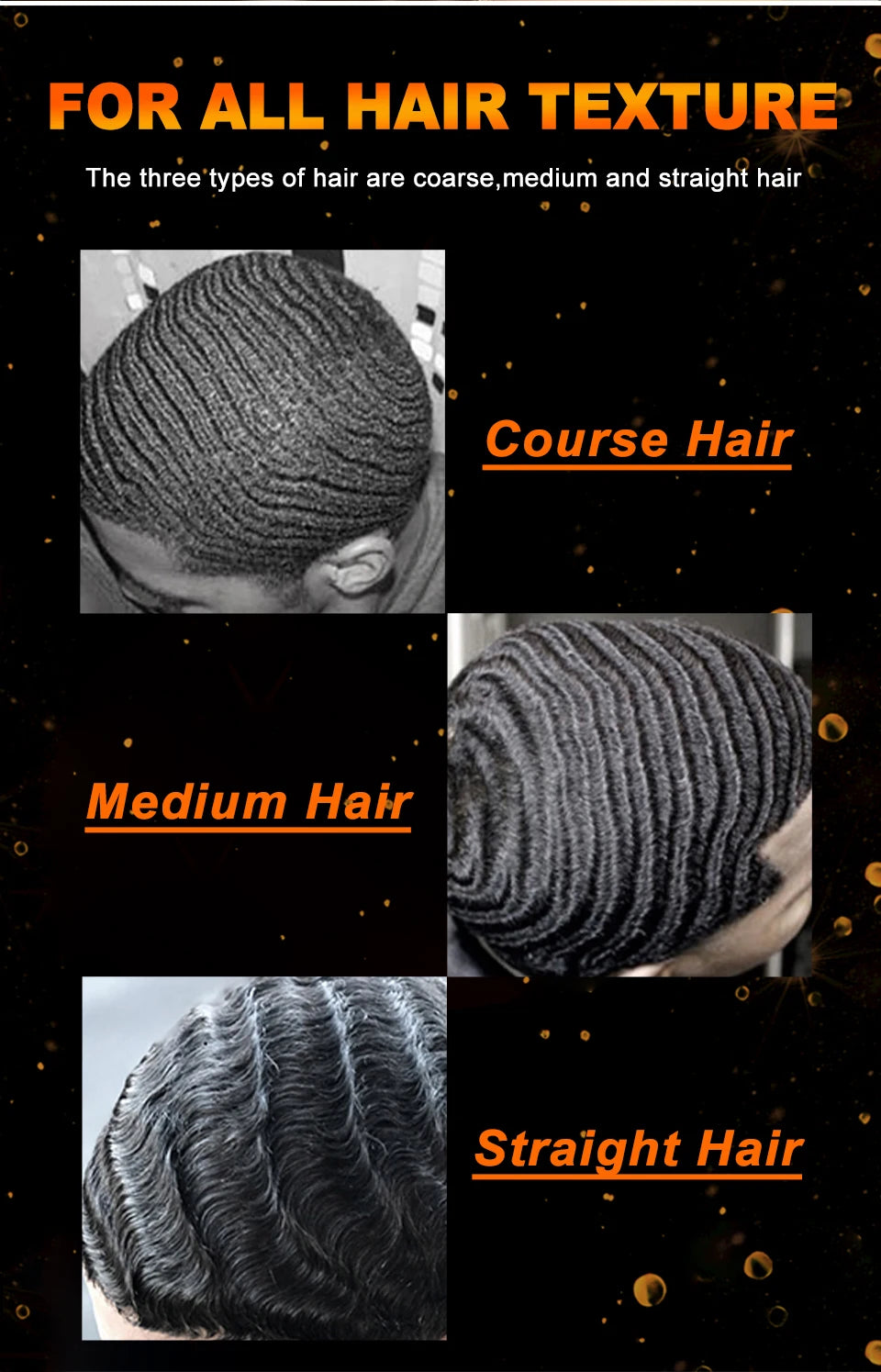 3.53oz Biotin Waves Control Pomade For Men Sevich Sport Strong Hold Wave Hair Gel With Brush Wavy Hair Oil Shampoo Conditioner