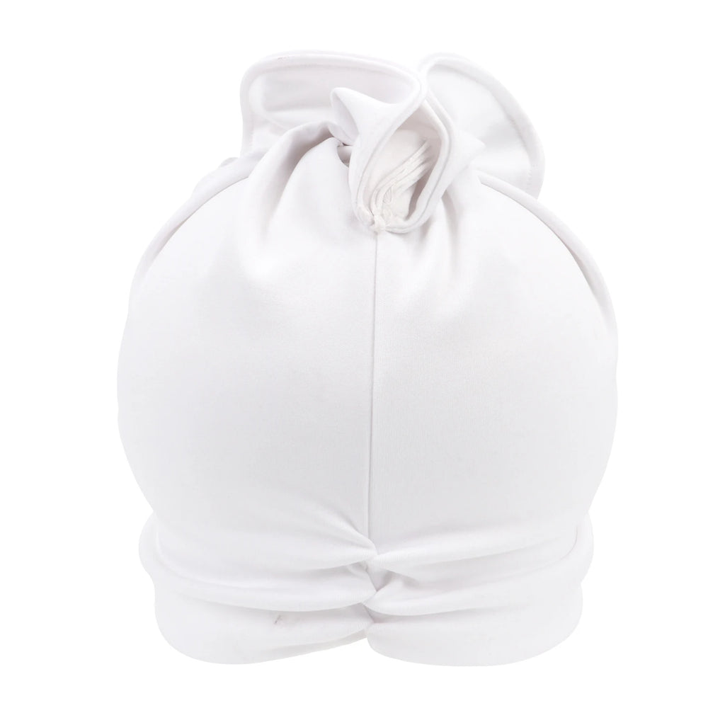 Ruffled Turban Cap for Women