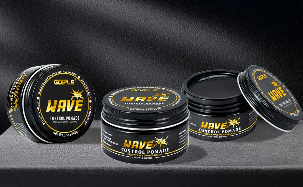 Wave Shampoo for Black Men Wave Cream Hydration Enhance Waves Grease Hair Butter Easy Wash 360 Wave Training Wave Pomade Set
