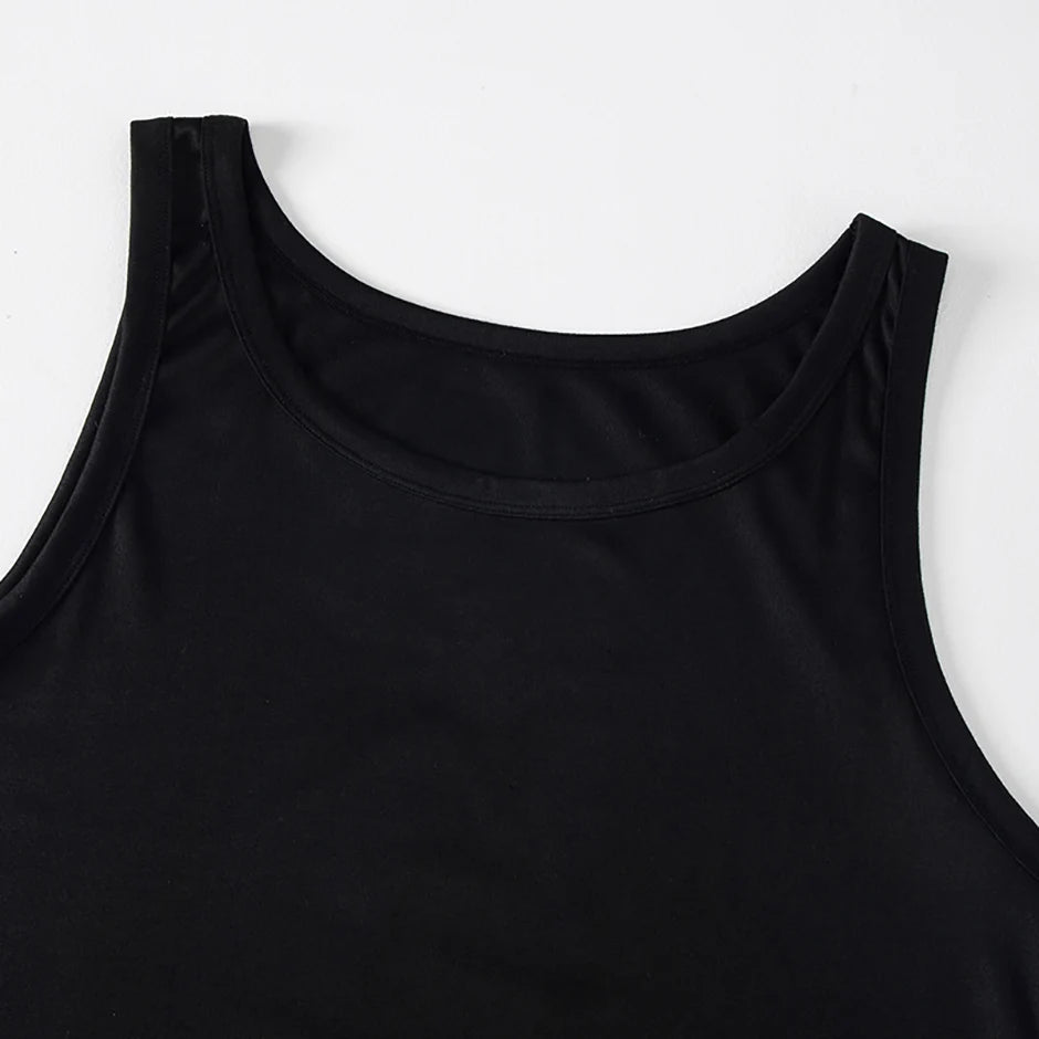 1/3/5 Men's Four Season Classic Solid Color Black Vest Youth Sports And Fitness Casual Top Sports And Comfortable T-shirt