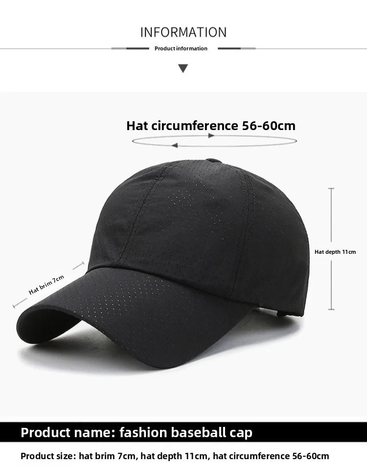 Spring Summer Solid Color Hats for Men Mesh Cap Baseball Cap Women Autumn Sunscreen Hat Mesh Breathable Peaked Cap
