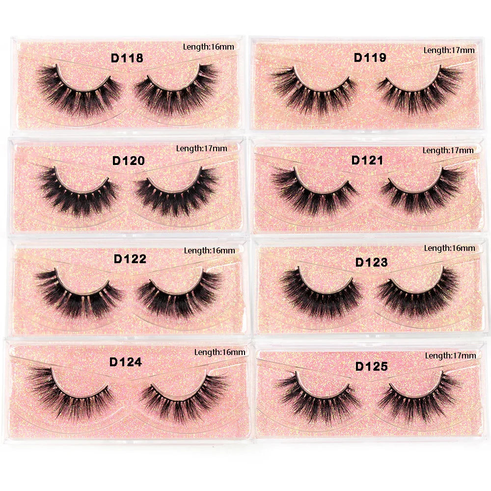 LEHUAMAO Eyelashes 3D Mink Lashes natural mink lashes for daily wear soft lashes Eyelash extension real Eyelash for makeup D103