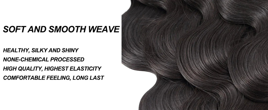 Human Hair Unprocessed Brazilian Virgin Hair Bundles Weave Extensions