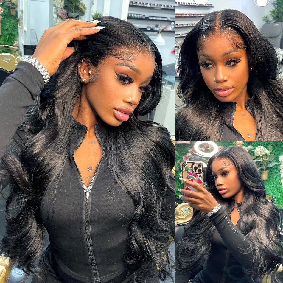 250% Body Wave 13x6 Full Hd Frontal Wig Wear And Go Glueless Human Hair Wigs For Women 7X5 Precut Lace Front Wig 30 34 inch