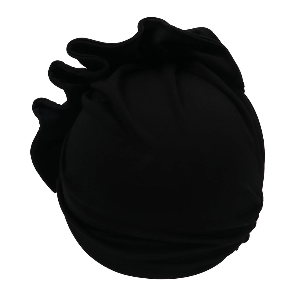 Ruffled Turban Cap for Women