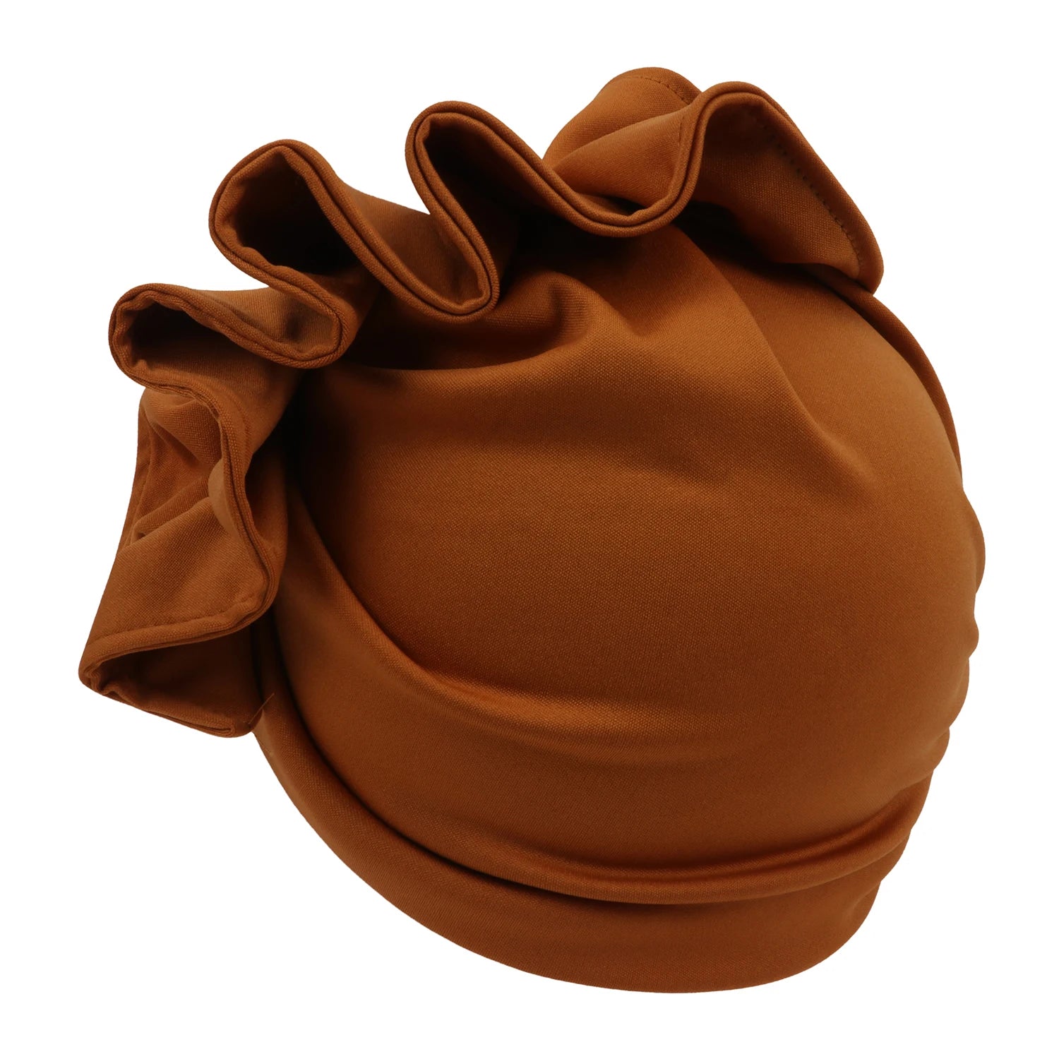 Ruffled Turban Cap for Women
