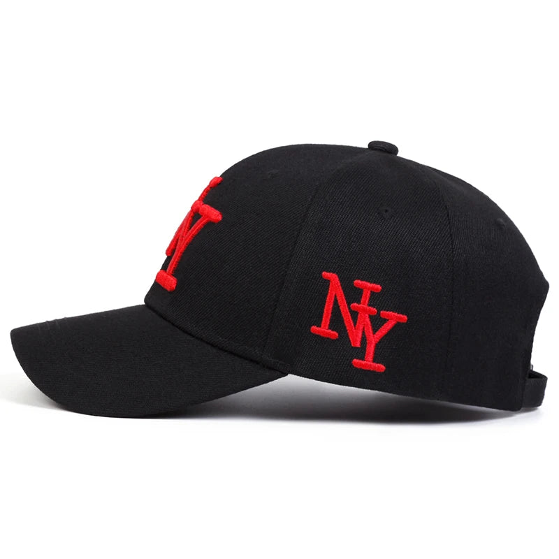 Unisex NY Letter Embroidery Baseball Caps Spring Autumn Outdoor Adjustable Casual Hats Sunscreen Hat