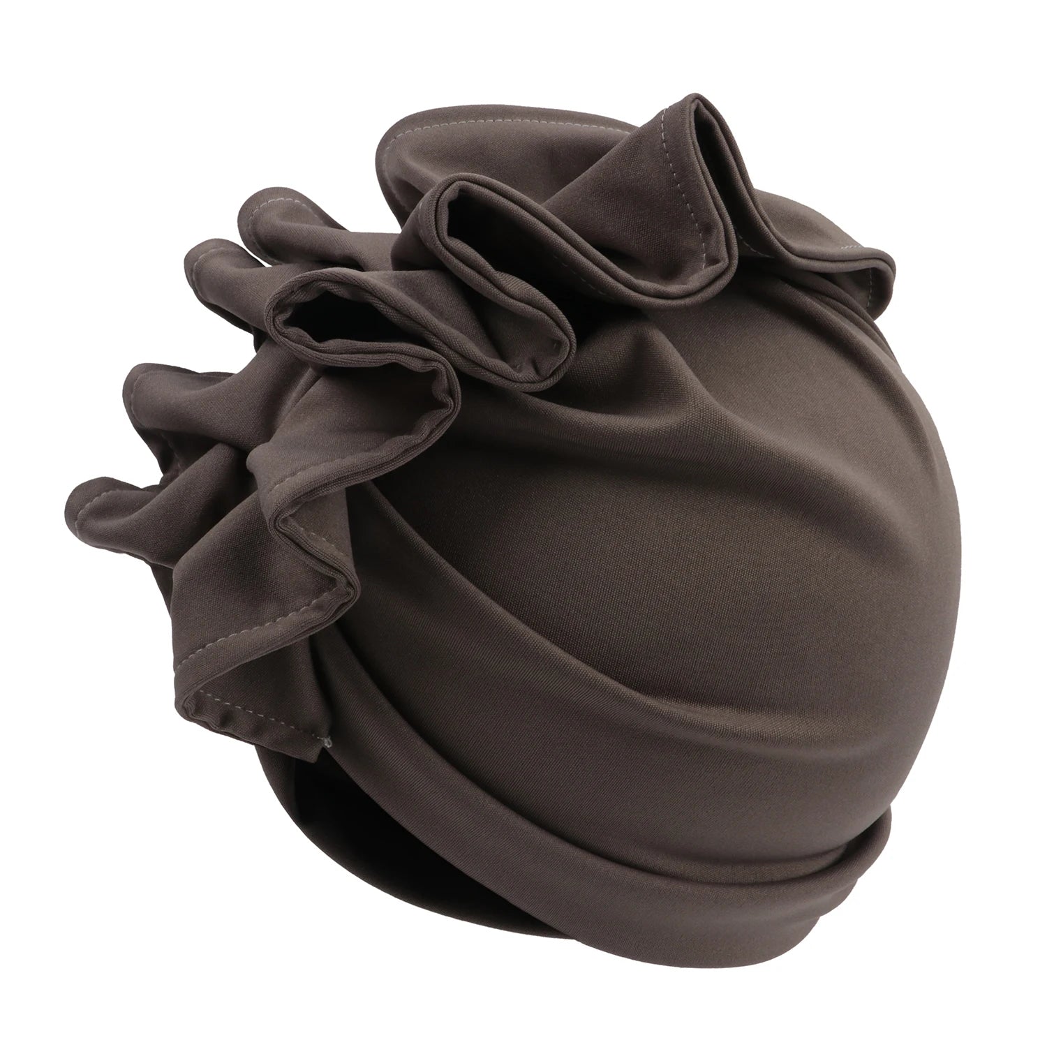 Ruffled Turban Cap for Women
