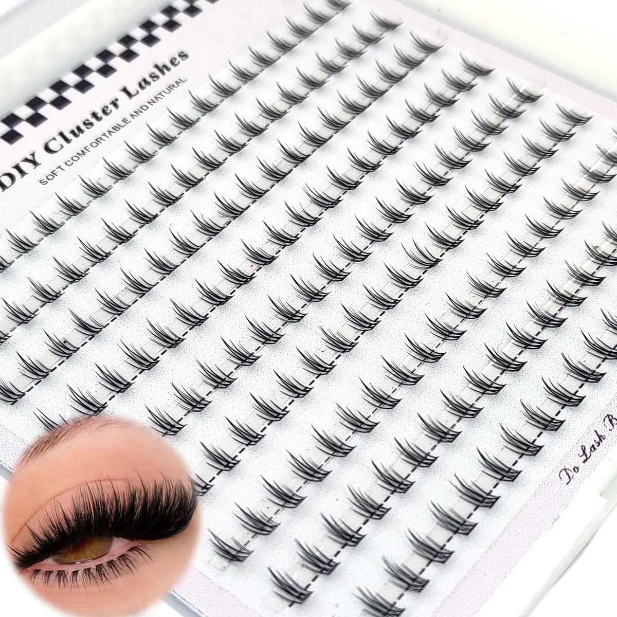 HBZGTLAD Spike eyelash clusters Wispy Cluster eyelash extensions mink strips lower eyelashes fairy hair combinations eyelash clu