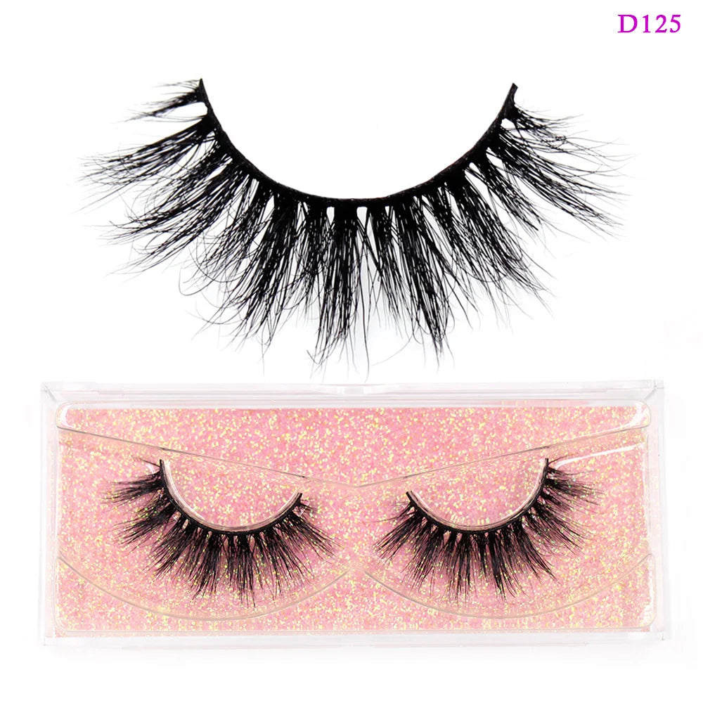 LEHUAMAO Eyelashes 3D Mink Lashes natural mink lashes for daily wear soft lashes Eyelash extension real Eyelash for makeup D103