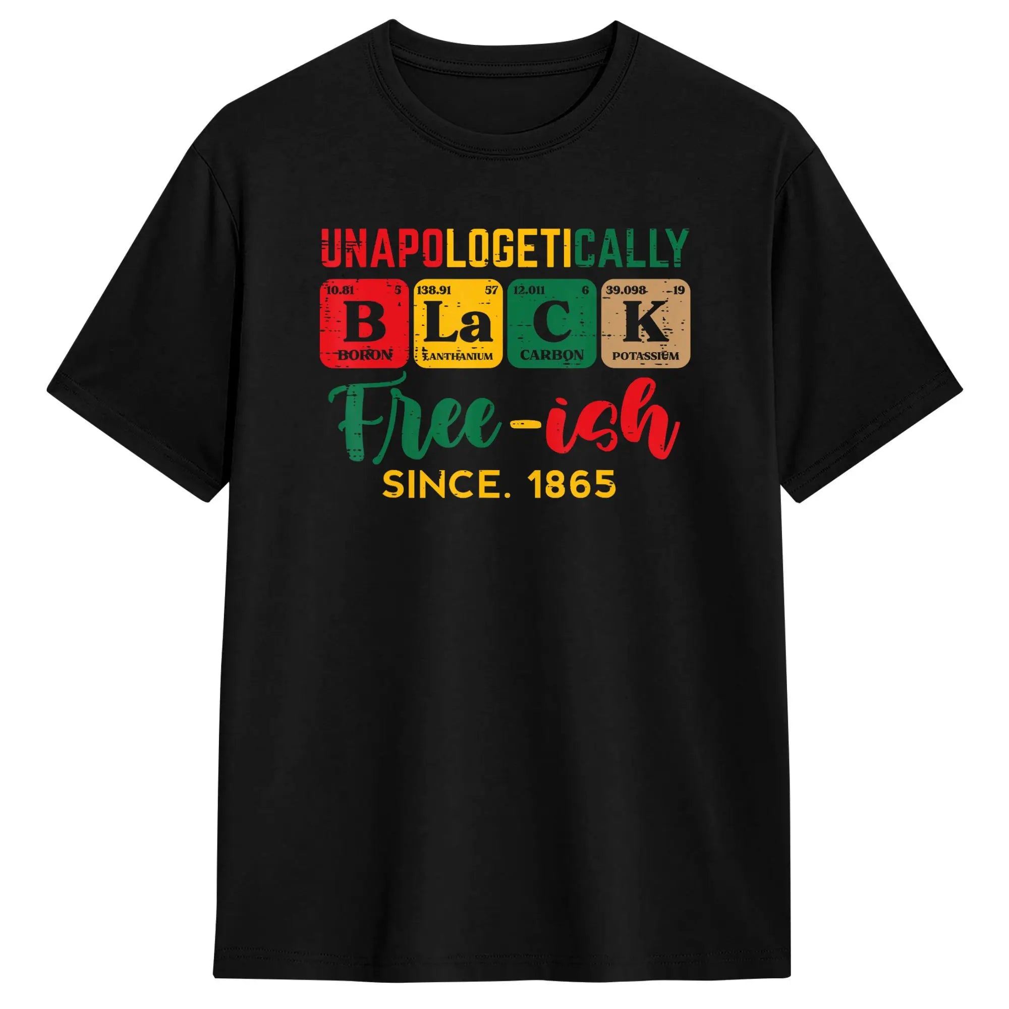 Juneteenth Heart Fists Black History Melanin T Shirt Men's  Cotton Casual T-Shirts Crewneck  Tees Short Sleeve Clothes Gift Idea