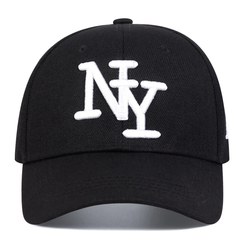 Unisex NY Letter Embroidery Baseball Caps Spring Autumn Outdoor Adjustable Casual Hats Sunscreen Hat