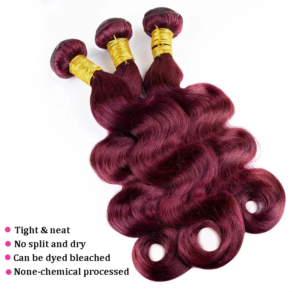 16A Highlight Ombre Body Wave Bundles Human Hair Unprocessed Brazilian Colored 1 3 4 5Pcs Raw Hair Bundles Weave Extensions