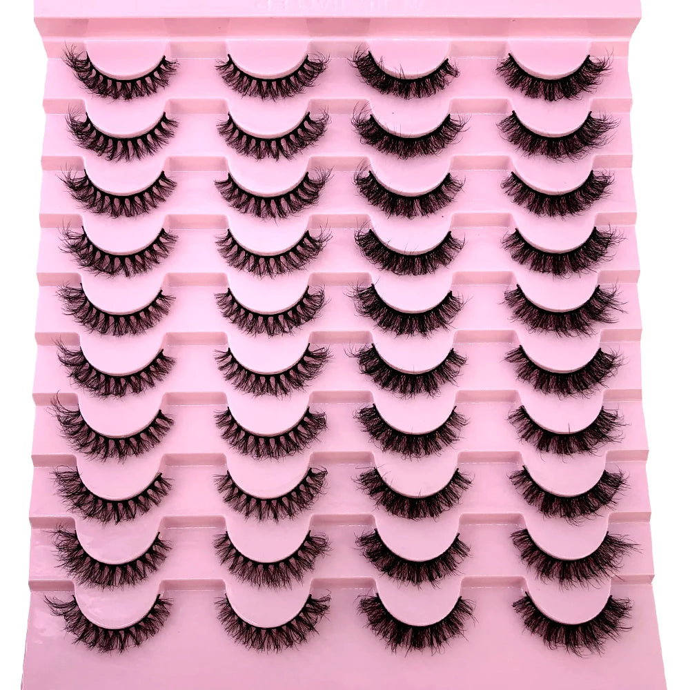New 20 pairs natural Thick false eyelashes long makeup 6d mink eyelashes eyelash extension mink eyelashes for beauty