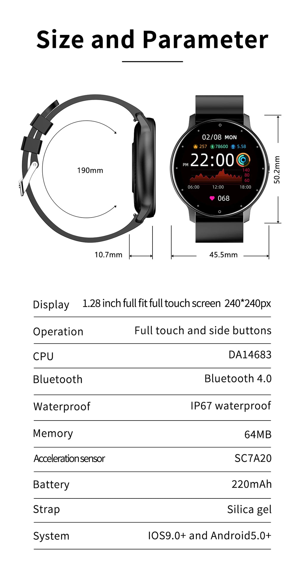 LIGE Fashion Smart Watch Men Sports Fitness Health Monitor New Watches IP67 Waterproof Bluetooth Call For Android ios Smartwatch
