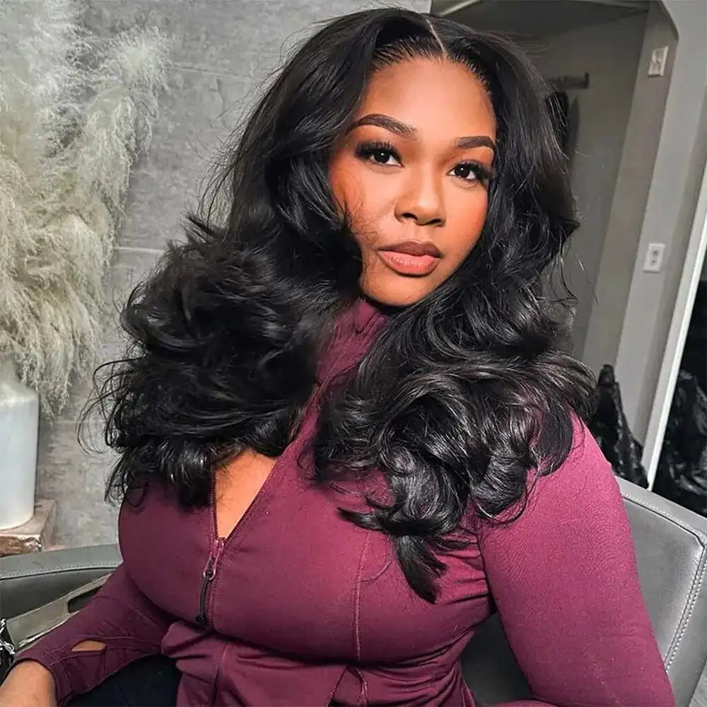 250% Glueless Wig Body Wave Human Hair Wigs Pre Cut 13x4 13x6 HD Lace Frontal Wigs Pre Plucked Curly Lace Front Human Hair Wigs
