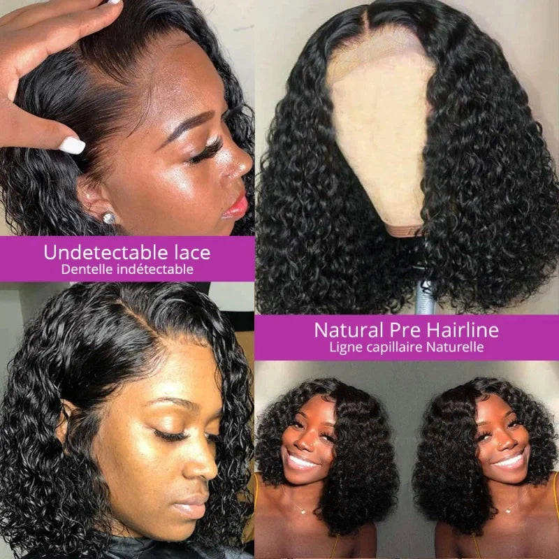 13x4 Lace Frontal Bob Wig 200% Density Virgin Human Hair Wig
