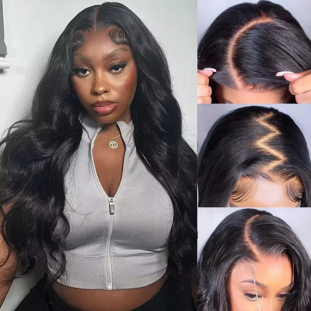250% Body Wave 13x6 Full Hd Frontal Wig Wear And Go Glueless Human Hair Wigs For Women 7X5 Precut Lace Front Wig 30 34 inch