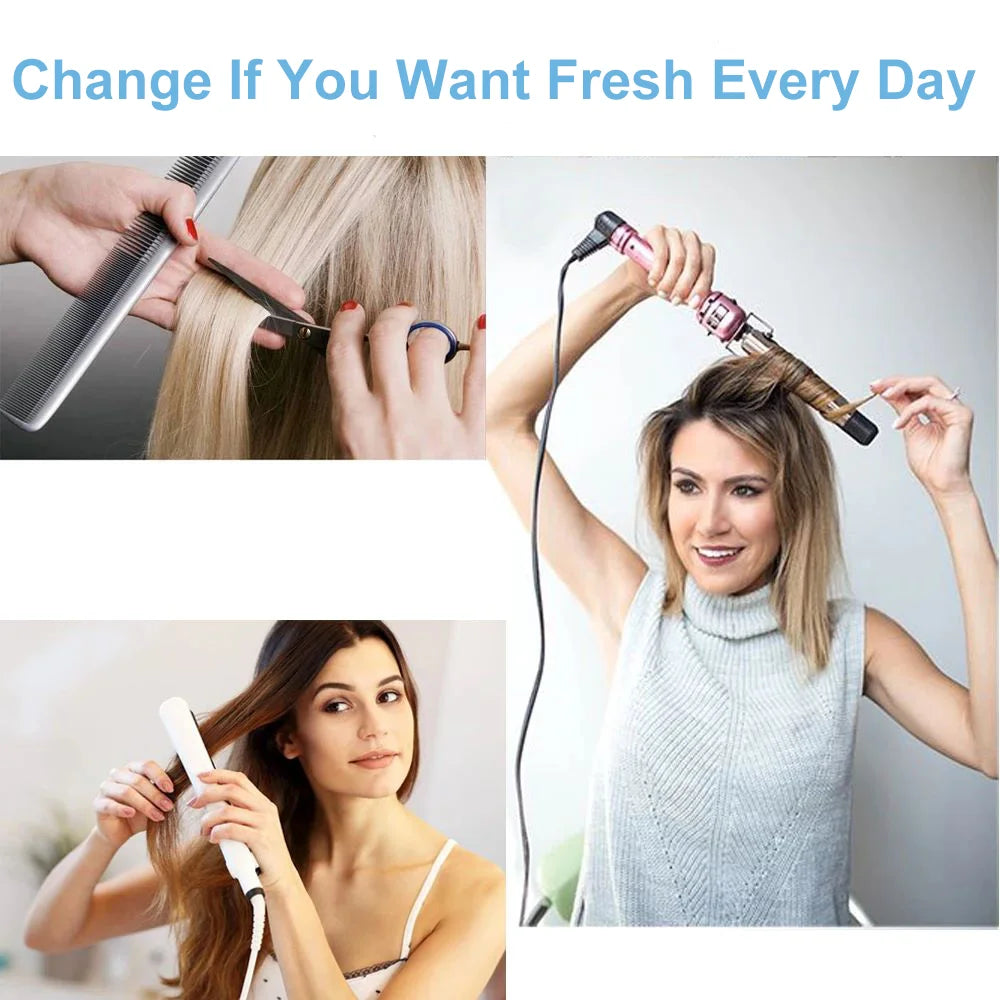 Kinky Straight  100% Remy Human Hair Clips In 120G 8Pcs/Set Full Head For Women