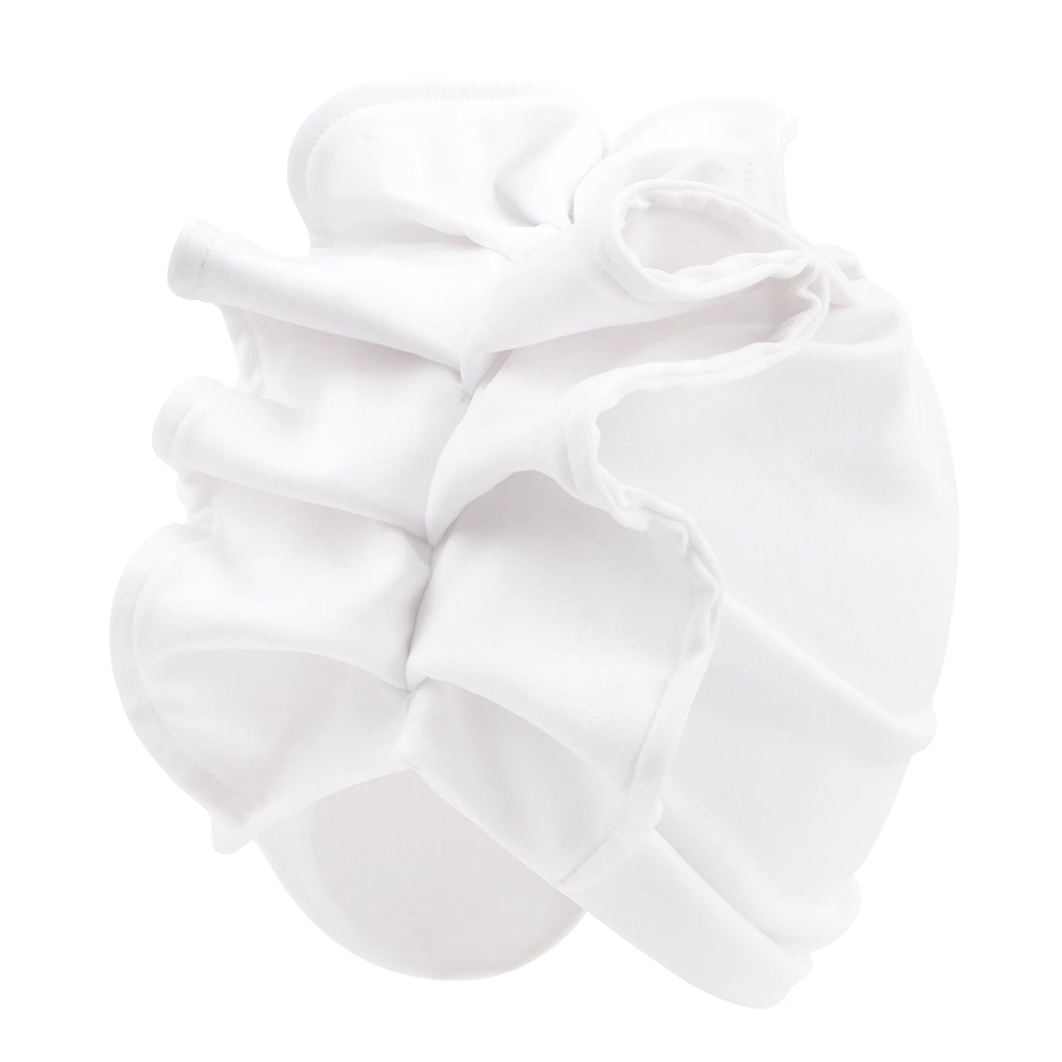 Ruffled Turban Cap for Women