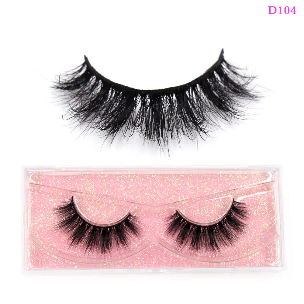LEHUAMAO Eyelashes 3D Mink Lashes natural mink lashes for daily wear soft lashes Eyelash extension real Eyelash for makeup D103