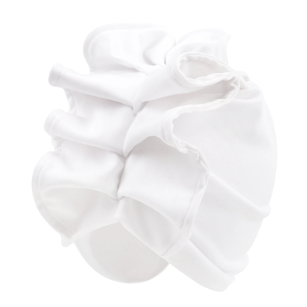 Ruffled Turban Cap for Women