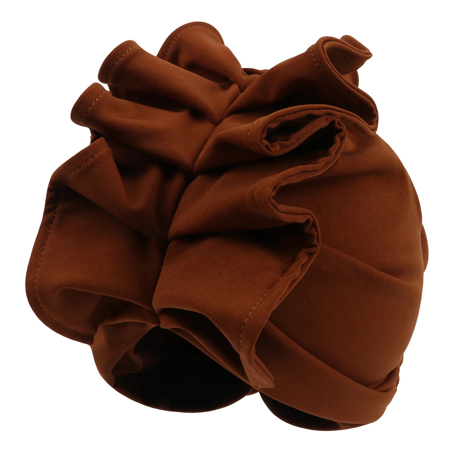 Ruffled Turban Cap for Women