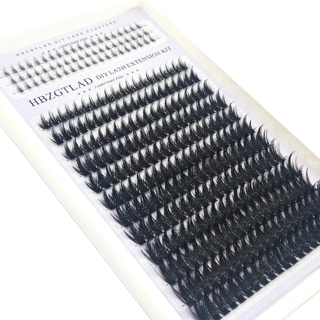 HBZGTLAD Spike eyelash clusters Wispy Cluster eyelash extensions mink strips lower eyelashes fairy hair combinations eyelash clu