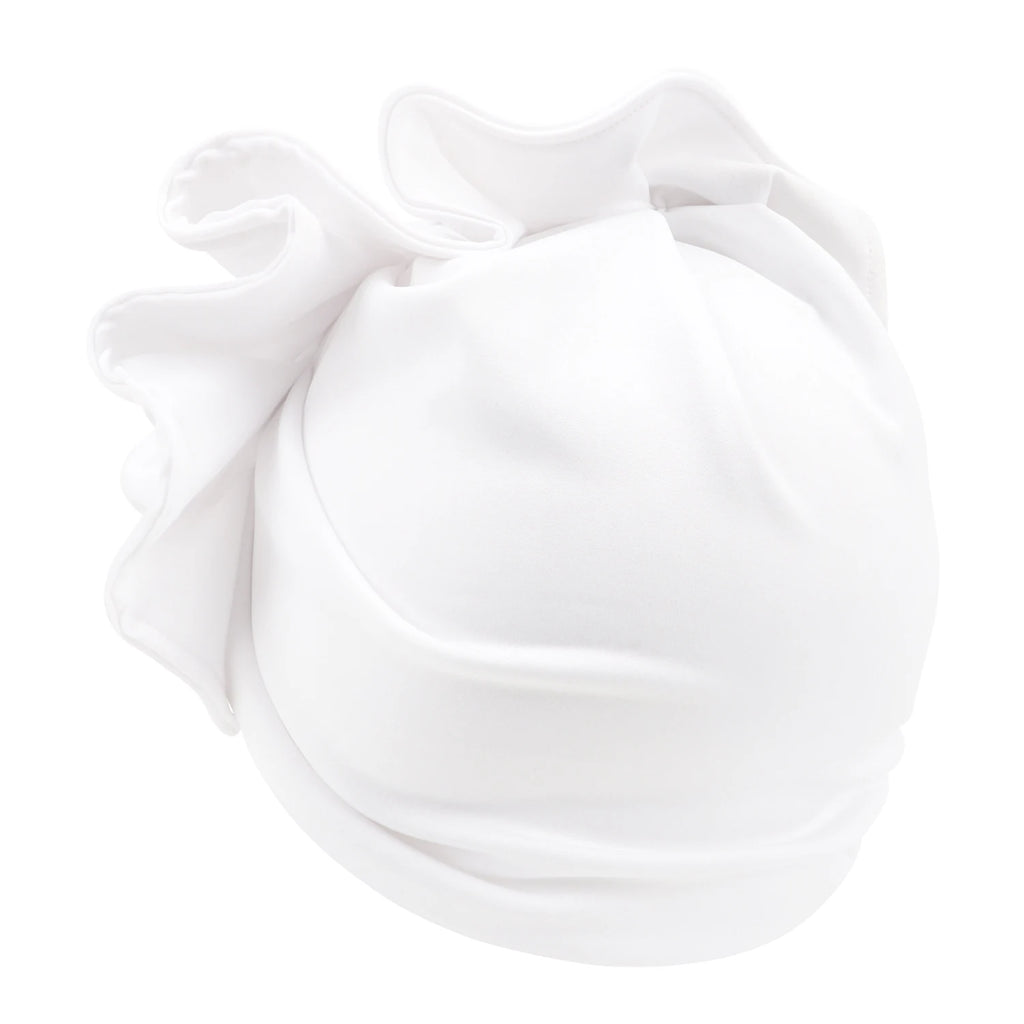 Ruffled Turban Cap for Women